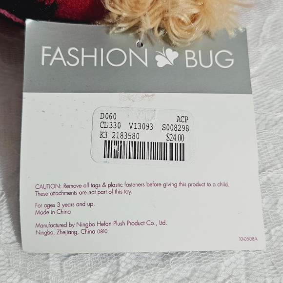 Fashion Bug - Christmas/Winter Fuzzy Bear Plush - Picture 8 of 14